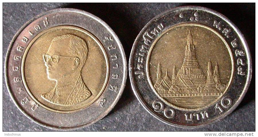 THAILANDE   10  BATH  2006 / 2549 Année Thaïlandaise  UNC / BU  THAILAND  PORT OFFERT - Thaïlande