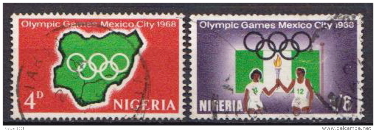 Nigeria Used Set - Summer 1968: Mexico City