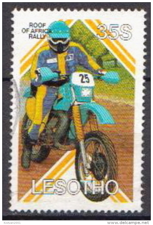 Lesotho Used Stamp - Motorbikes