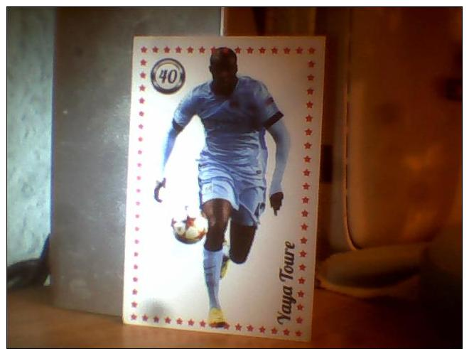 CARD FOOTBALL LIONEL MESSI; YAYA TOURE - Bierviltjes