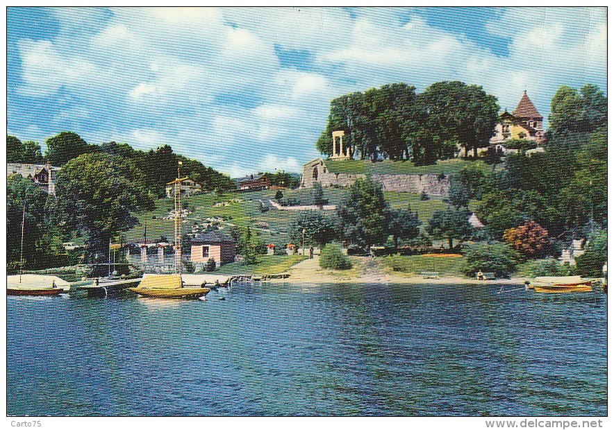 Suisse - Nyon - Parc Du Bourg De Rive Vue Du Lac - 1965 - Nyon