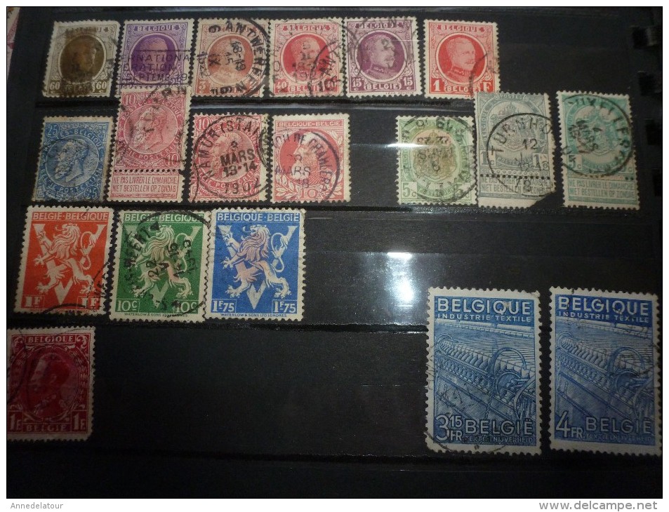 Album comprenant divers timbres anciens (Belgique,Australia,Andore,France,New-Zealand,Monaco dont Olympiades)