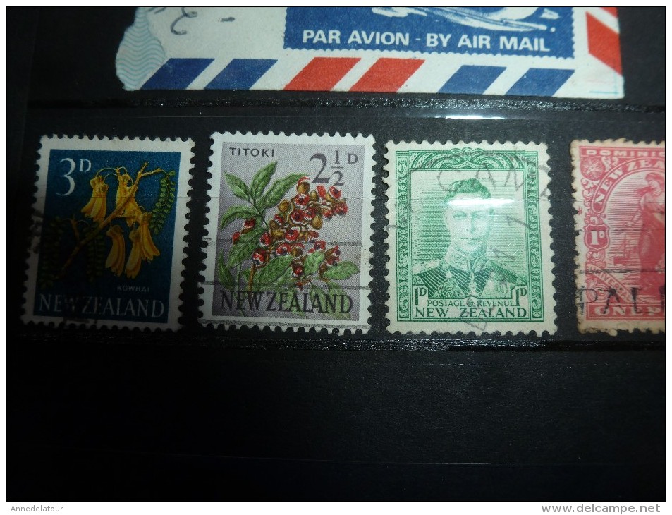 Album comprenant divers timbres anciens (Belgique,Australia,Andore,France,New-Zealand,Monaco dont Olympiades)