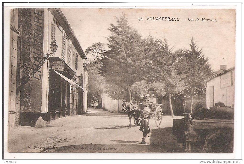 17 - BOURCEFRANC - Rue De Marennes - Autres & Non Classés