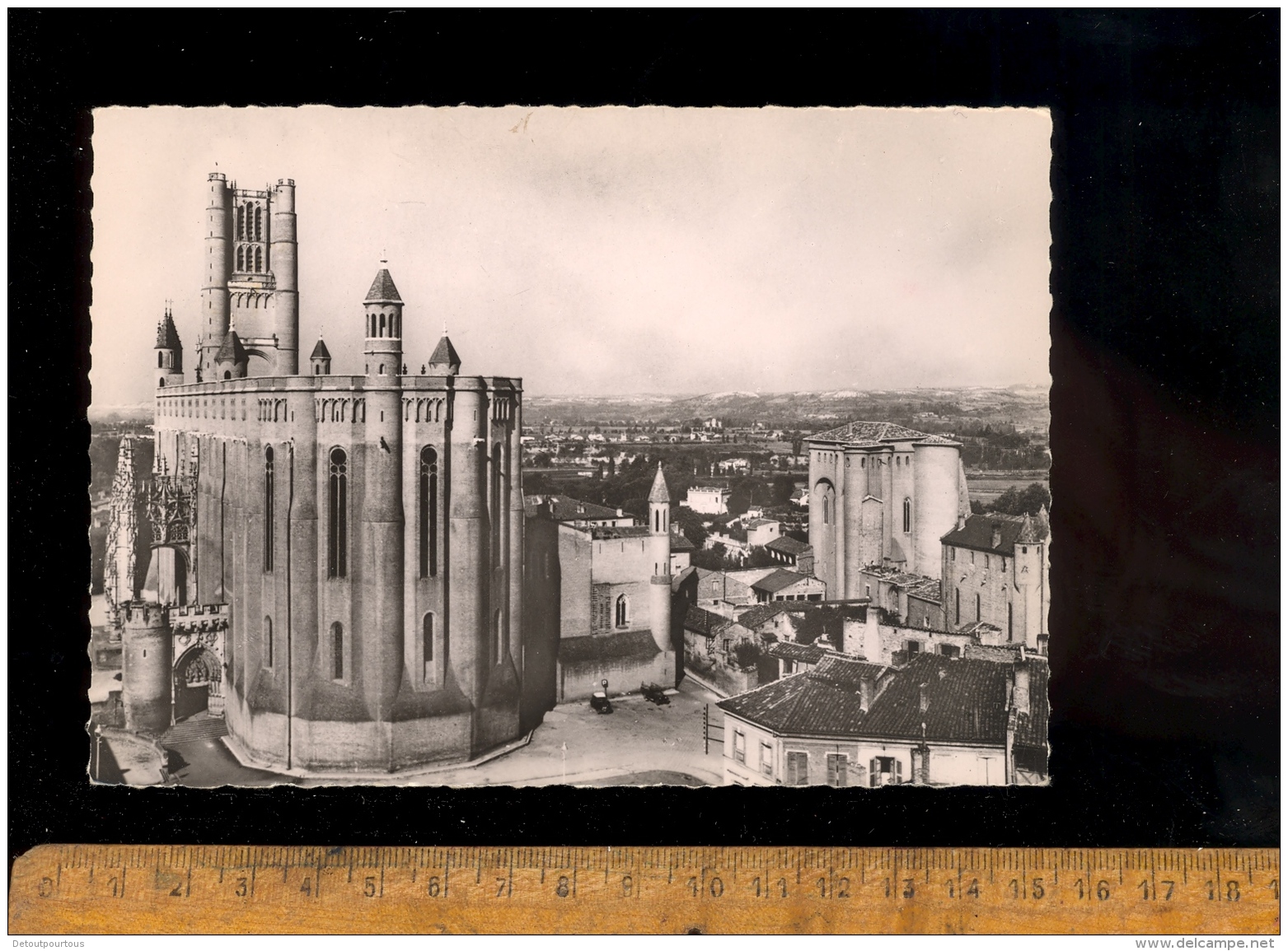 ALBI Tarn 81 : X 5 Cpsm Basilique Sainte Ste Cécile Abside Façade Porche Porte De Florence Intérieur Choeur Autel - Albi