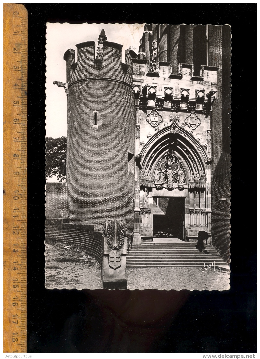 ALBI Tarn 81 : X 5 Cpsm Basilique Sainte Ste Cécile Abside Façade Porche Porte De Florence Intérieur Choeur Autel - Albi