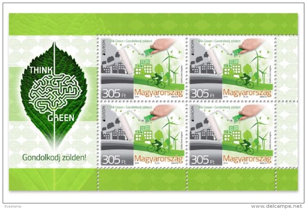 HUNGARY - 2016.  S/S -  EUROPA - Think Green MNH! - Ongebruikt