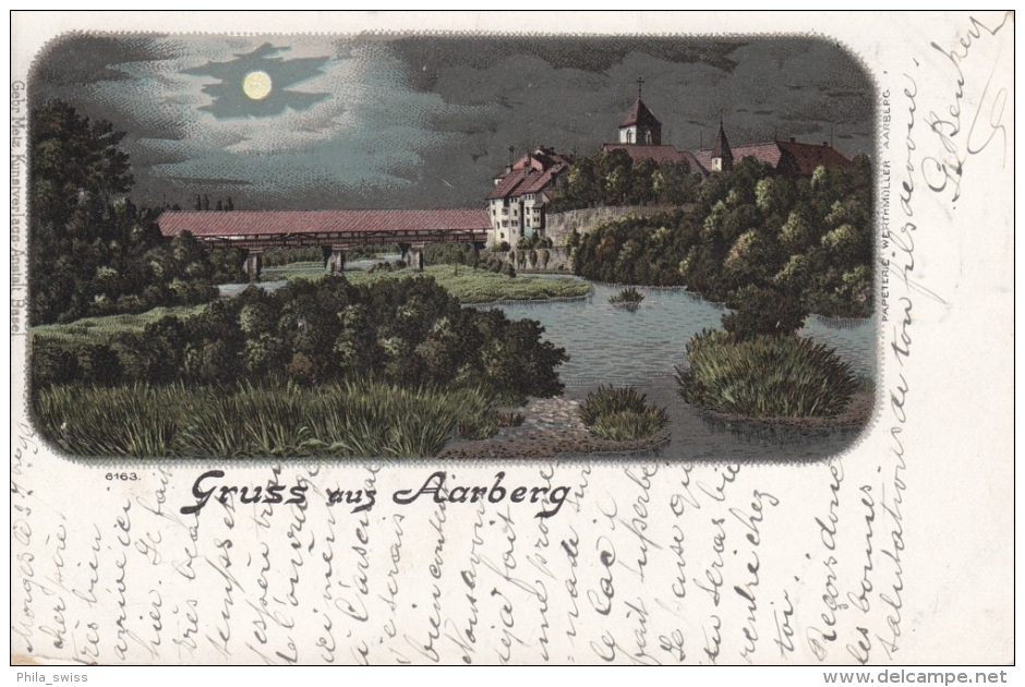 Aarberg, Gruss Aus - Monschein-Litho - Aarberg