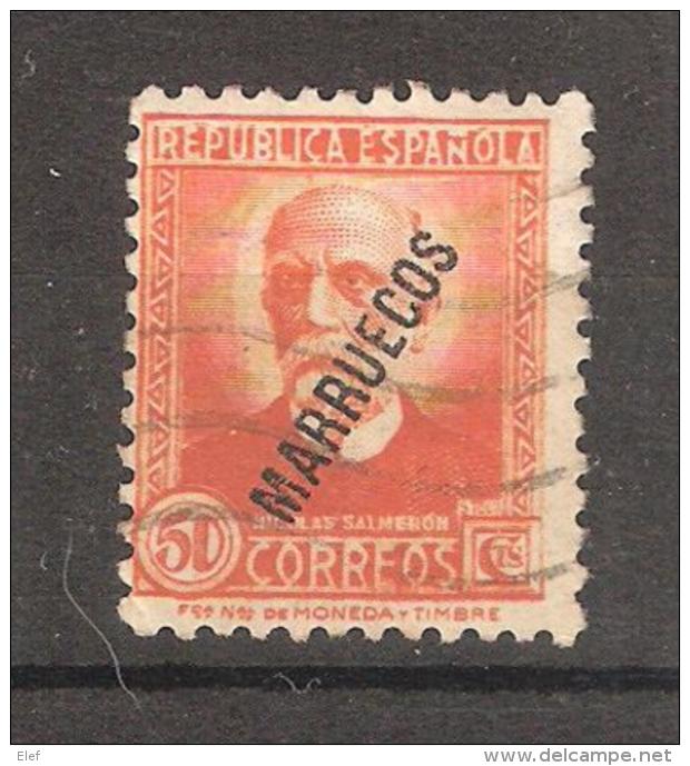 MAROC Espagnol / Marruecos 1938, Yvert N° 198, 50 C Orange, Obl, TB - Spanish Morocco