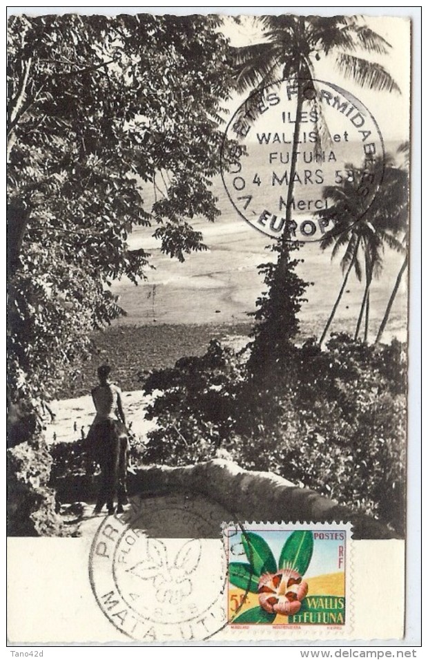 LBL38/3 - WALLIS ET FUTUNA FDC 4/9/1958 - Brieven En Documenten