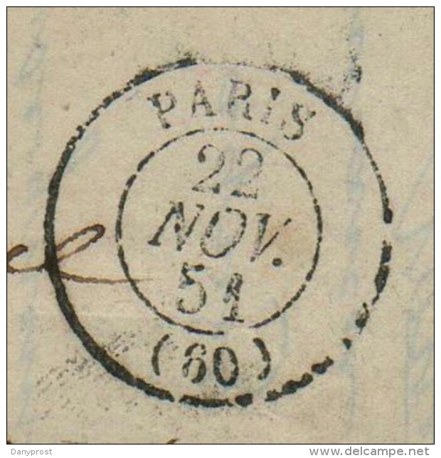 PAIRE VERTICALE DU N° 4 (filets Intacts) SUR LETTRE DE PARIS DU 22 NOV 51 / SUPERBE - 1921-1960: Période Moderne