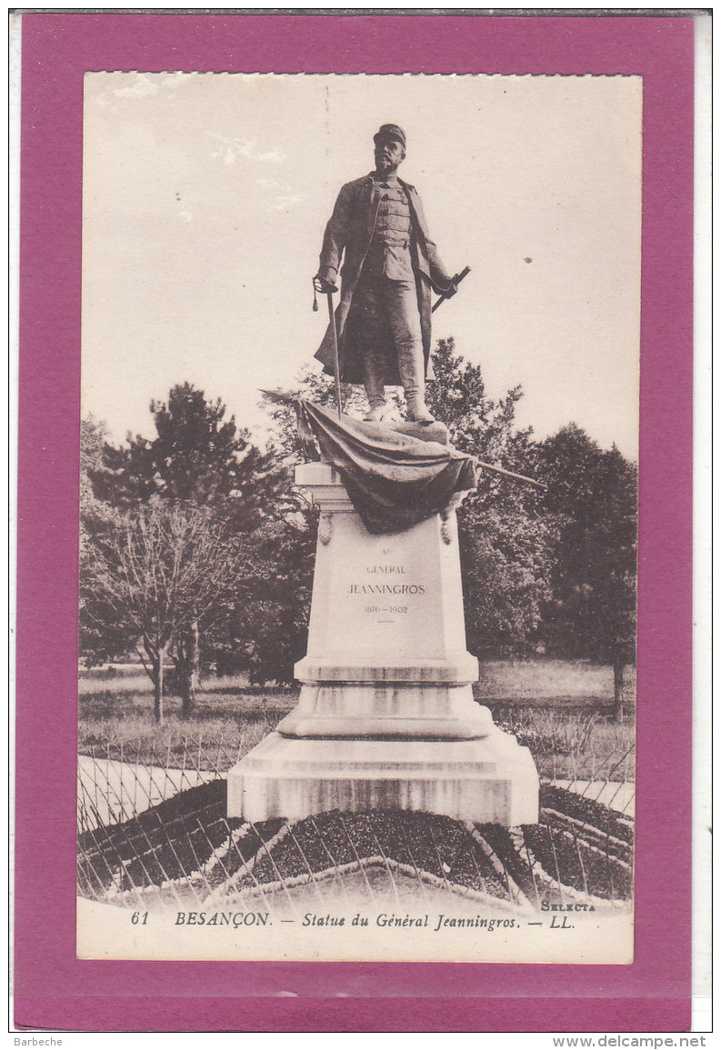 25.-  BESANCON .- Statue Du Général Jeanningros - Besancon