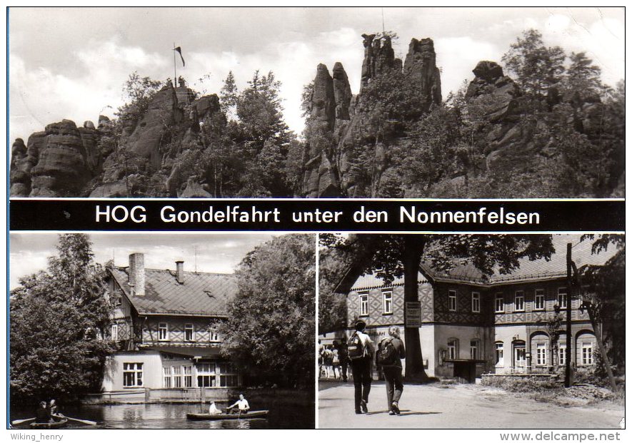 Jonsdorf - S/w HOG Gondelfahrt Unter Den Nonnenfelsen - Jonsdorf