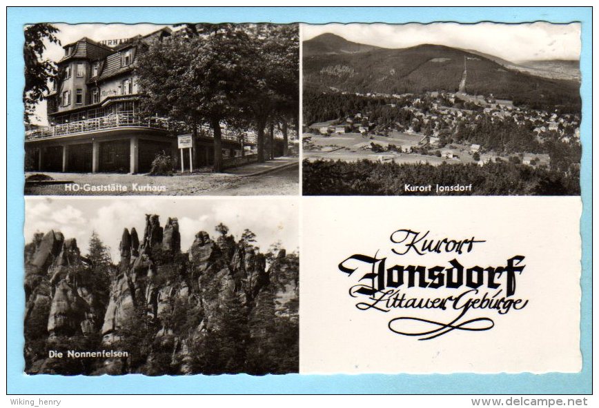 Jonsdorf - S/w Mehrbildkarte 7 - Jonsdorf