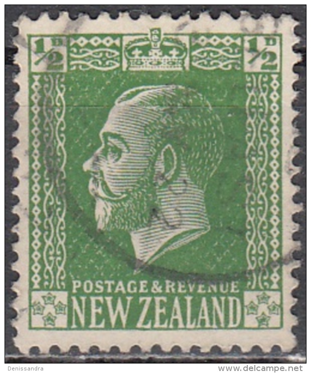 New Zealand 1915 Michel 136A O Cote (2005) 0.20 Euro Roi George V Cachet Rond - Gebraucht