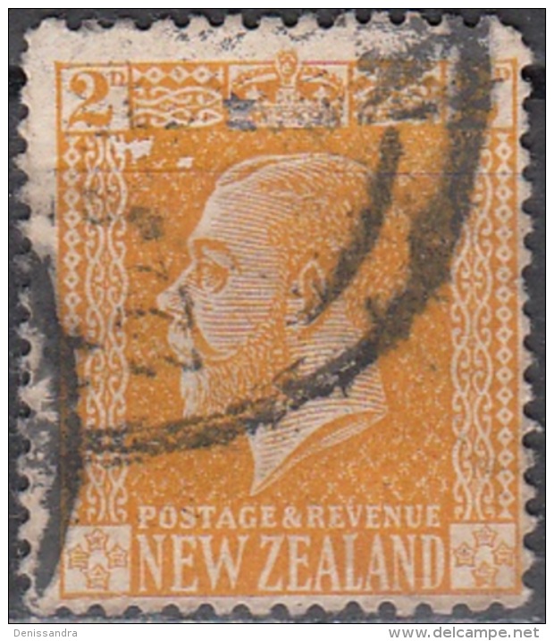 New Zealand 1916 Michel 153A O Cote (2005) 0.50 Euro Roi George V Cachet Rond - Usati