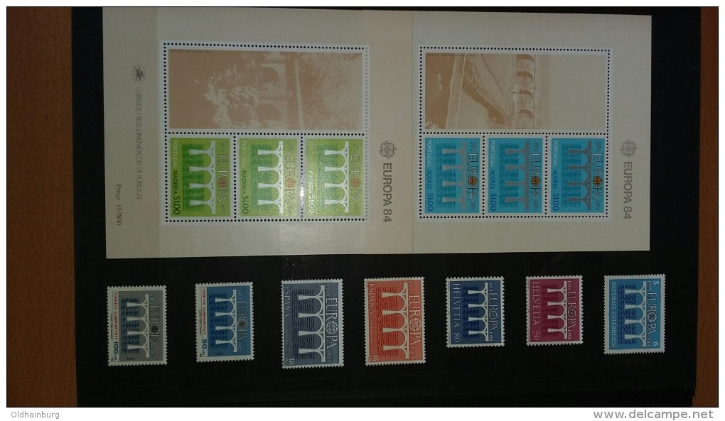 0210: Europa Cept- überkomplette Sammlung mit Blocks, Kleinbögen 1978- 1987 ** (40 Bilder !)