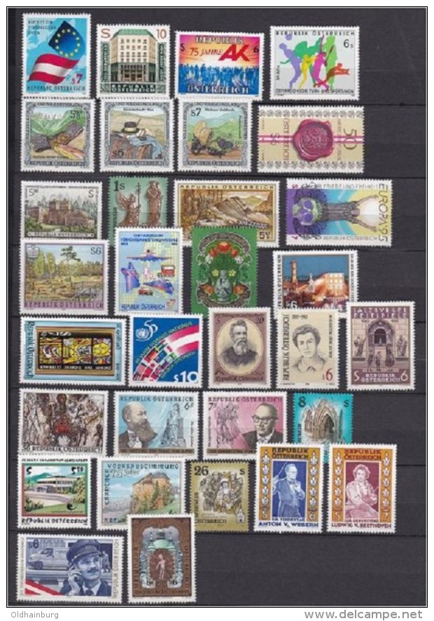 0032: Österreich 1960- 1996 ** komplett mit Extras, ANK 1.338.- € (siehe 36 Scans !!)