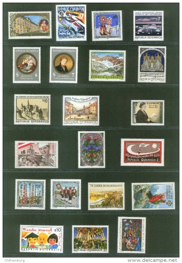 0032: Österreich 1960- 1996 ** komplett mit Extras, ANK 1.338.- € (siehe 36 Scans !!)