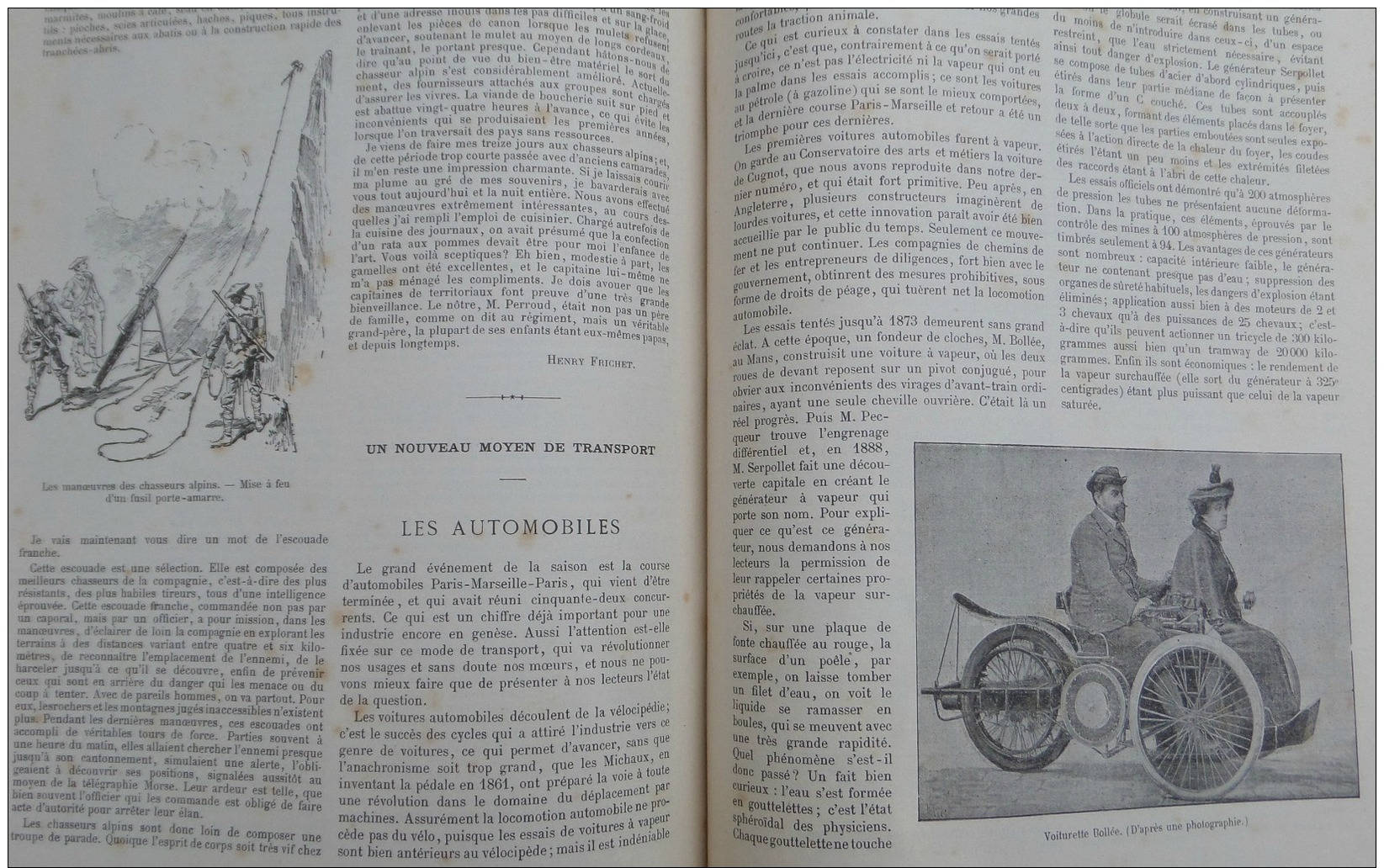 REVUE MAME1896N°110:LE SIEGE DE PARIS/BATAILLES DE LA MARNE/LES AUTOMOBILES/CARDINAL LANGENIEUX - Magazines - Before 1900