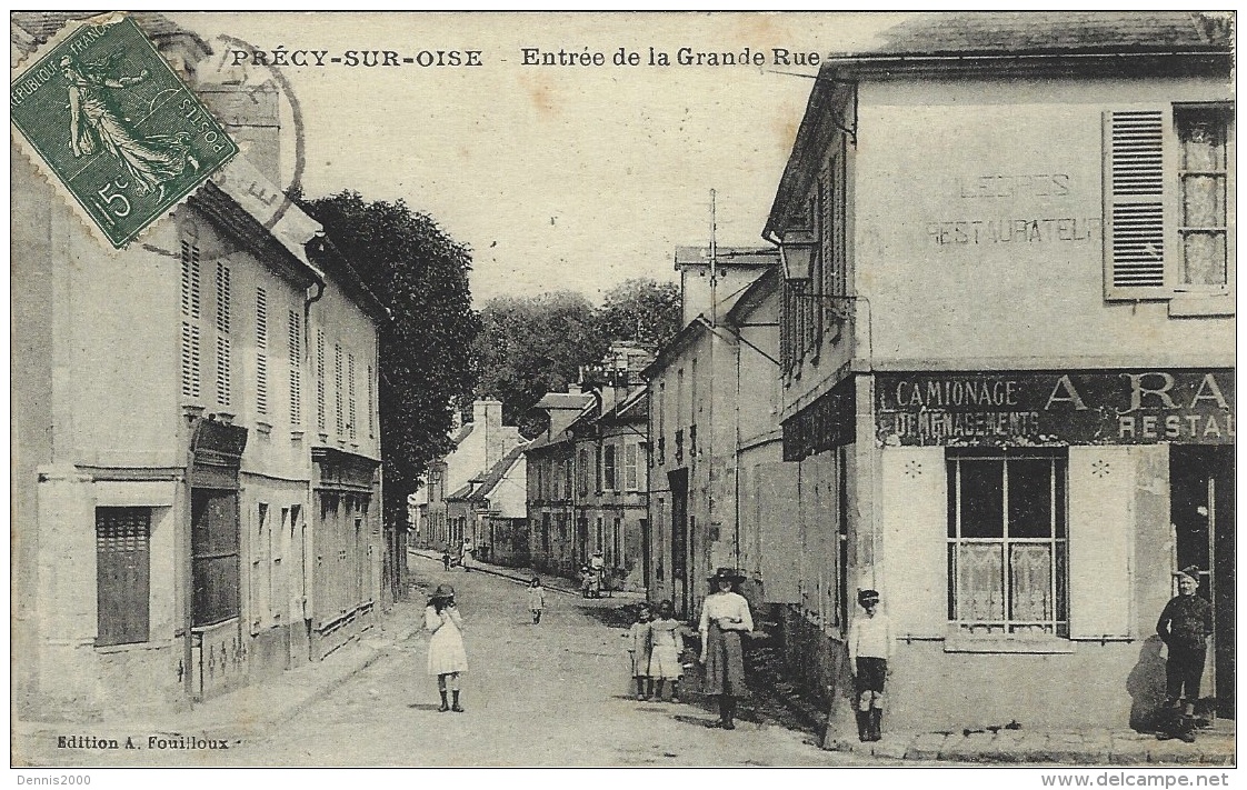 PRECY-sur-OISE -entrée De La Grande-rue -ed. Fouilloux - Précy-sur-Oise