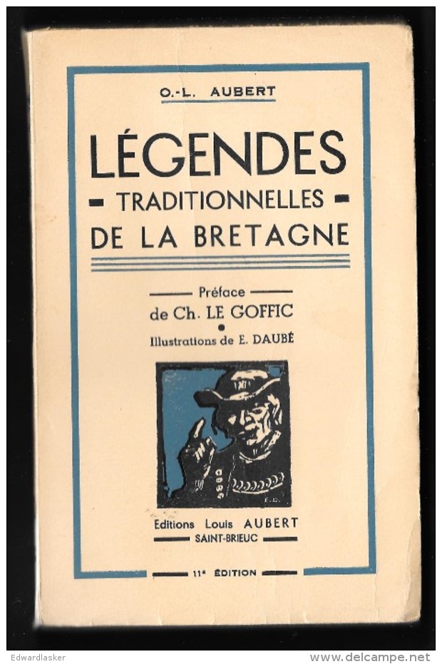 LEGENDES TRADITIONNELLES DE BRETAGNE //O.L. AUBERT - Préface Charles Le Goffic - 1960 [1] - Contes