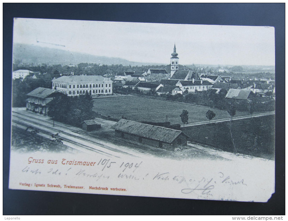 AK TRAISMAUER B. St.Pölten Bahnhof 1904/// D*20326 - St. Pölten