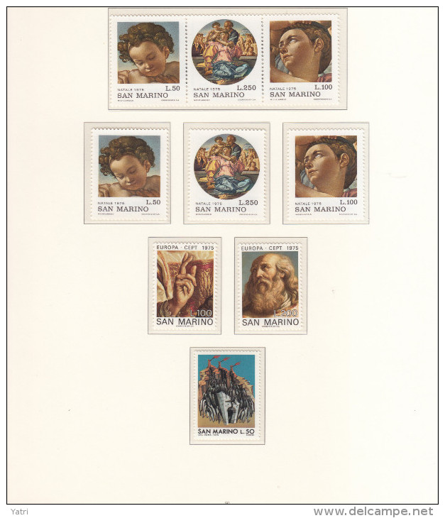 Repubblica Di San Marino (1975) Annata Completa  / Complete Year Set ** - Full Years