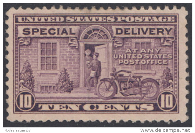 !a! USA Sc# E15 MNH SINGLE (Gum Disturbed) - Special Delievery: Postman And Motorcycle - Oficial