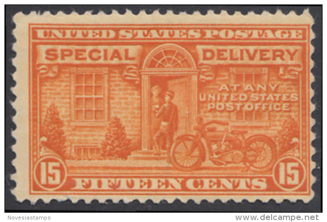 !a! USA Sc# E16 MNH SINGLE (Gum Disturbed) - Special Delievery: Postman And Motorcycle - Officials