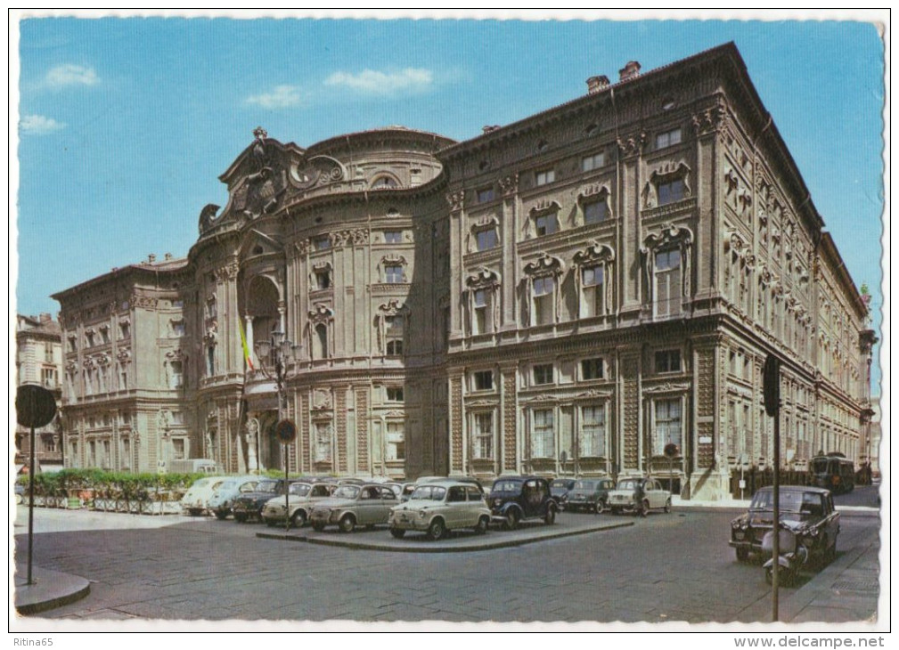 TO39 !!! TORINO PALAZZO CARIGNANO CON AUTO 1960 F.G. !! - Palazzo Carignano