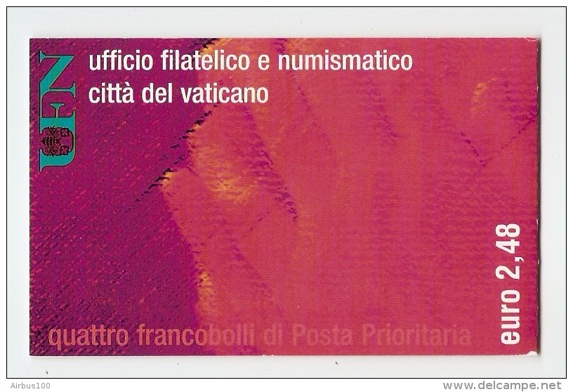 VATICAN CITTA DEL VATICANO CARNET 2001 NEUF 4 TIMBRES 0,62 EURO - 2 Scans - - Cuadernillos