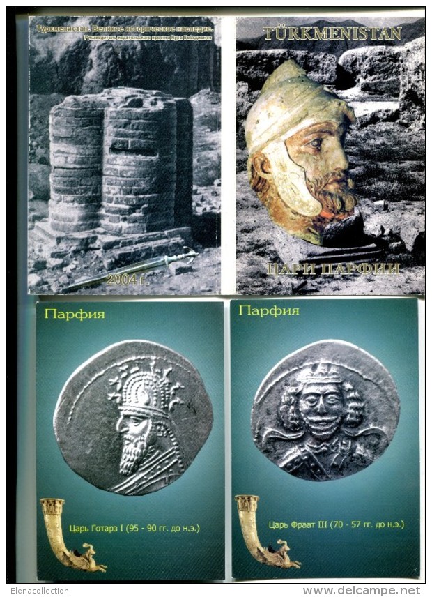 Parthian Kings On Coins Silver Drachma Nissa, Persia ... Set 27 Postcards - Monete (rappresentazioni)