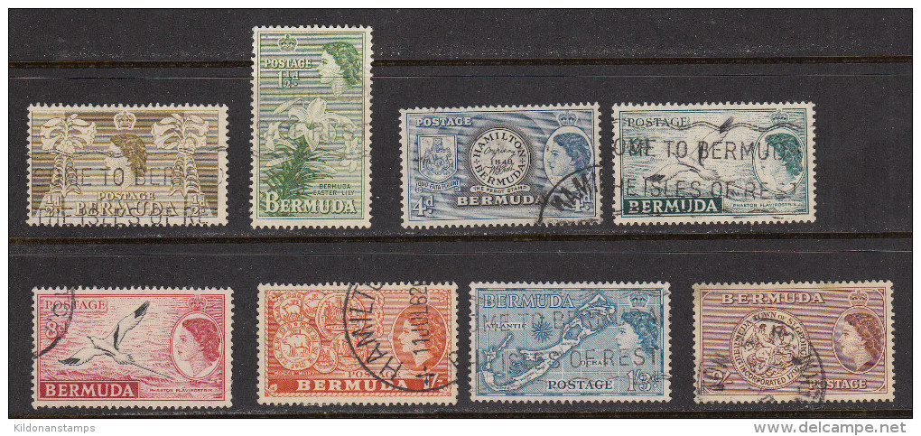 Bermuda 1953-62 Cancelled, Sc# ,SG 135,137,141,143,143a,144-146 - Bermudas