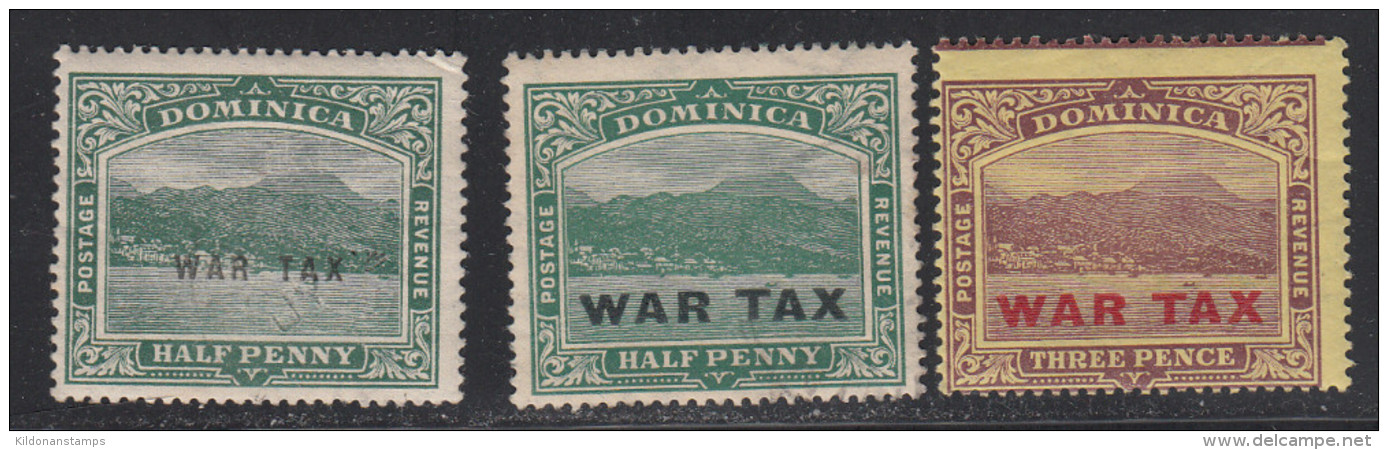 Dominica 1918-19 Cancelled/mint Mounted, See Desc, Sc# ,SG 56-58 - Dominique (...-1978)