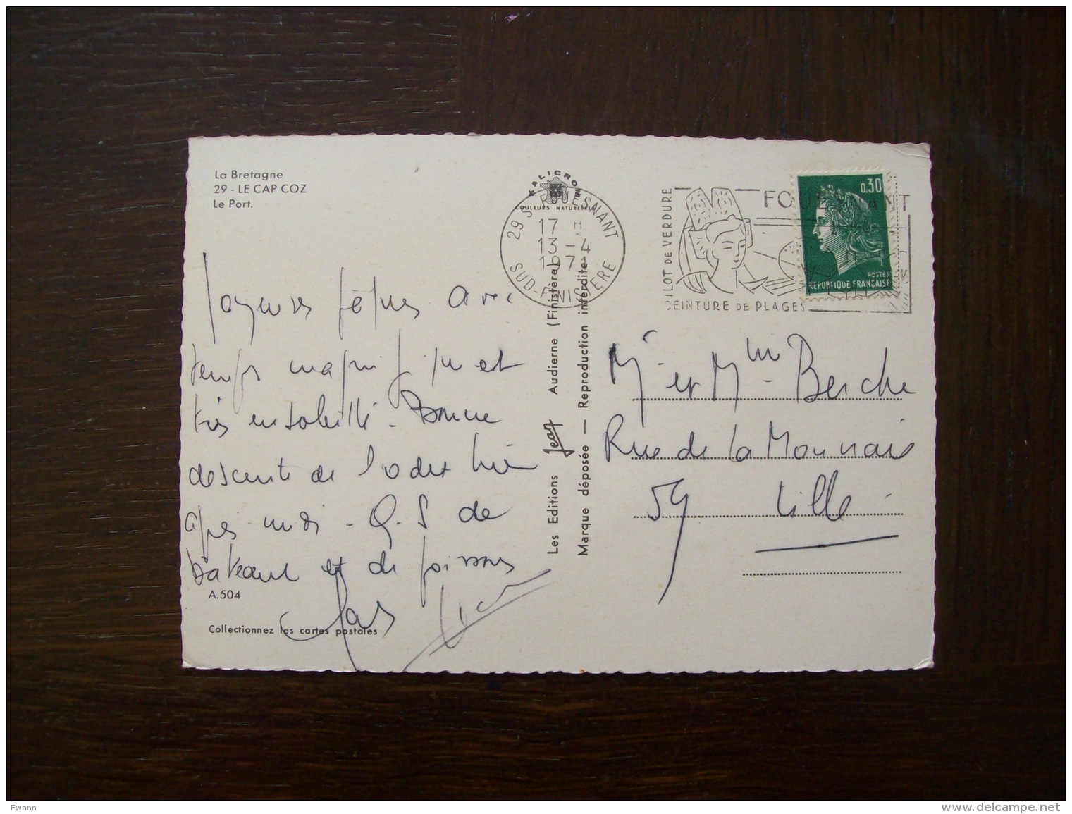 Carte Postale De Fouesnant- Le Cap Coz- Le Port - Fouesnant