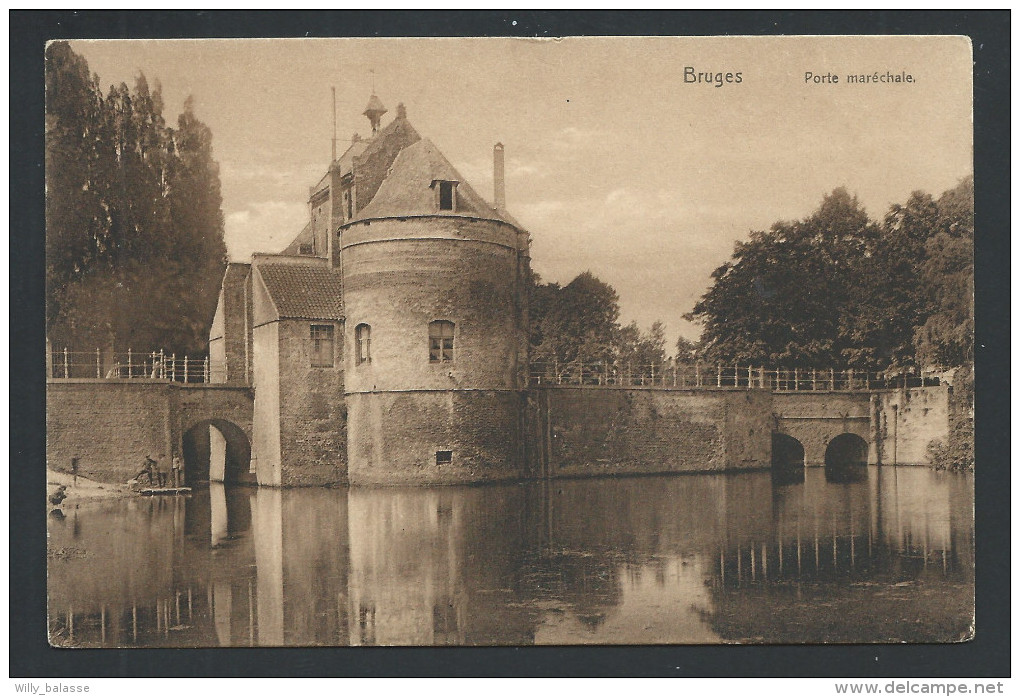 CPA - BRUGES - BRUGGE - Porte Maréchale - Nels  Série Bruges N° 9  // - Brugge