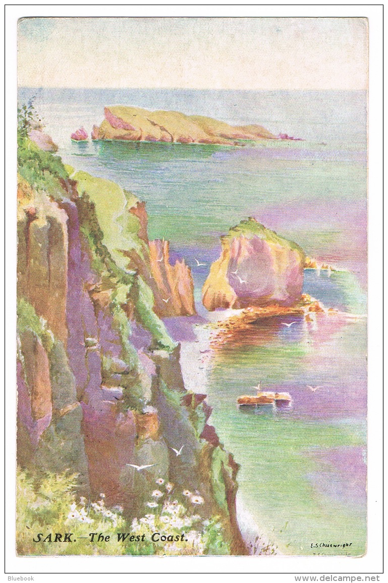 RB 1096 - 1911 Sark Postcard With KEVII 1/2d Harrison Printing With Guernsey Postmark - Sark
