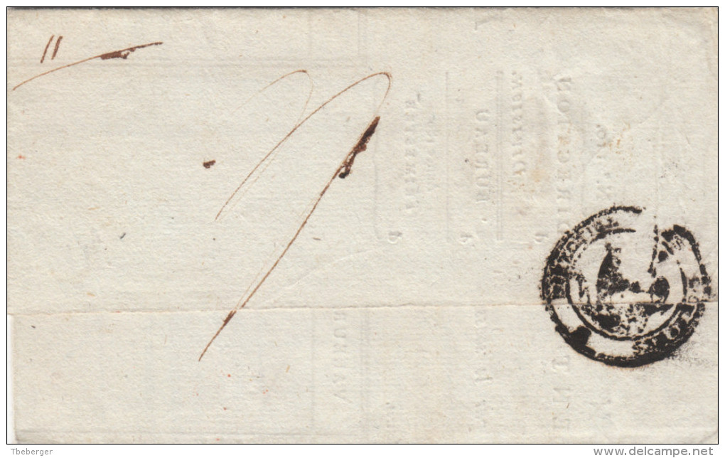 France Italia Dept. Conquis 111 Taro 1809 "P.P. PARMA" En Rouge Lettre Pour Borgo San Donino (o171) - 1792-1815: Départements Conquis