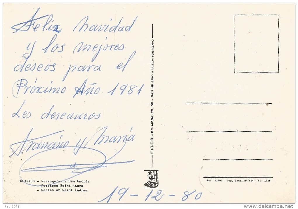 PV151 - POSTAL - INFANTES - PARROQUIA DE SAN ANDRES - Ciudad Real