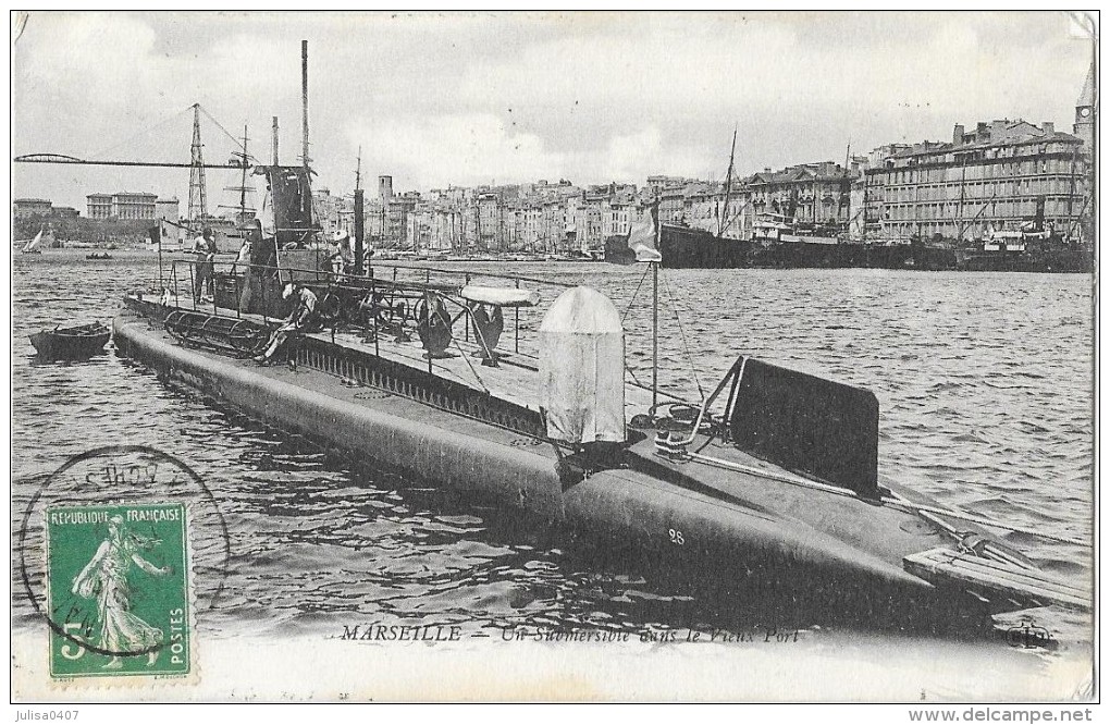 MARSEILLE (13) Sous Marin Submersible Dans Le Vieux Port - Sin Clasificación