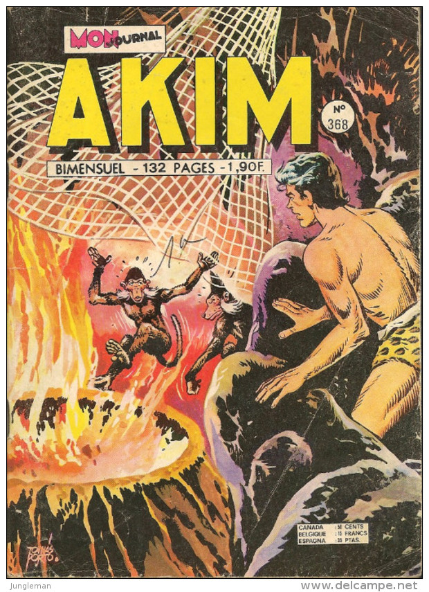 Akim N° 368 - 1ère Série - Editions Aventures Et Voyages - Décembre 1974 - Avec Aussi Pimpin Et Son Zoo Et Taroïo - Akim