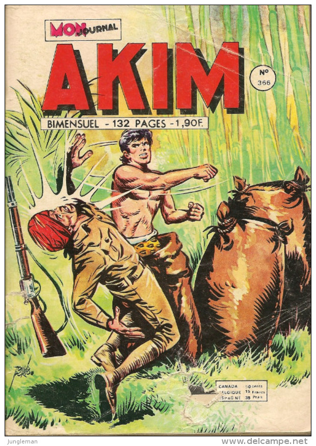 Akim N° 366 - 1ère Série - Editions Aventures Et Voyages - Novembre 1974 - Avec Aussi Taroïo - Akim