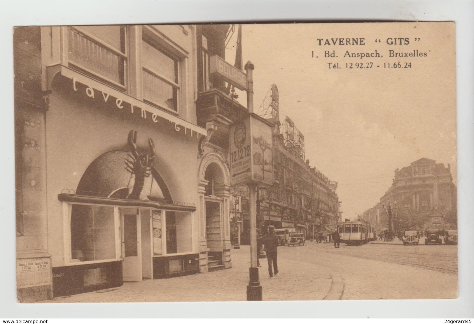 CPSM BRUXELLES (Belgique) - Taverne "GITS" 1 Boulevard Anspach - Cafés, Hotels, Restaurants