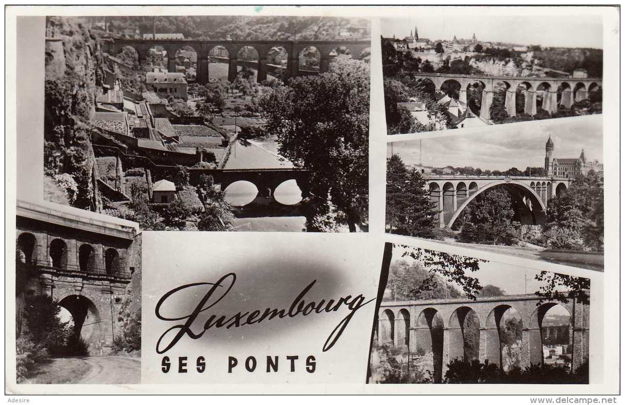 LUXEMBOURG - 5 Bilder Fotokarte Gel.1953?, Sondermarke - Sonstige & Ohne Zuordnung