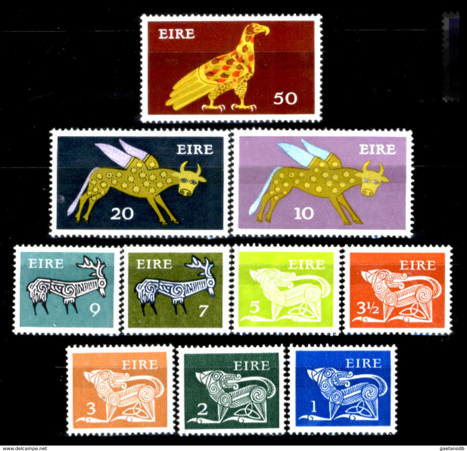 Irlanda 011 - 1971-82 -  Valori "Animali Simbolici" (++) MNH, Privi Di Difetti Occulti.- - Ungebraucht