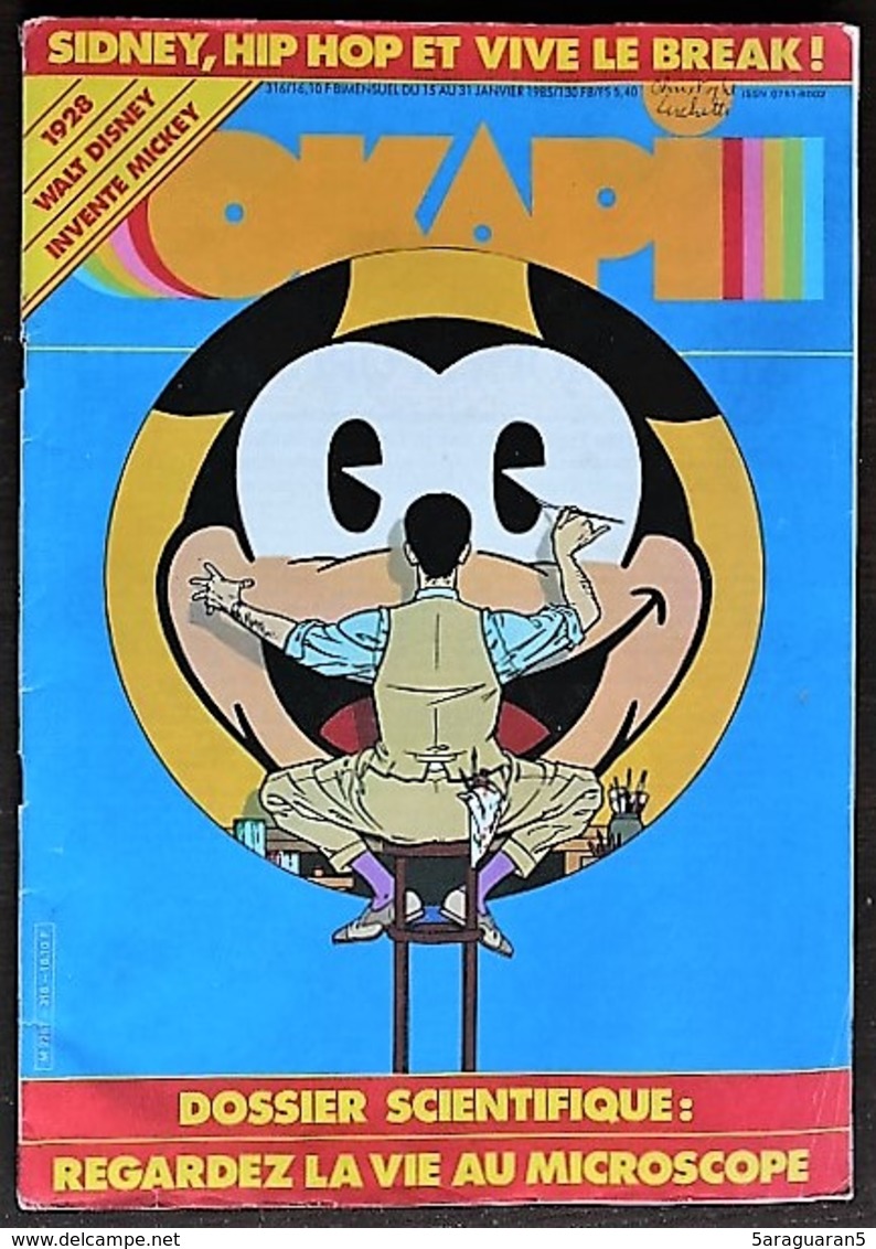 MAGAZINE - OKAPI - N° 316 De Janvier 1985 - Autre Magazines