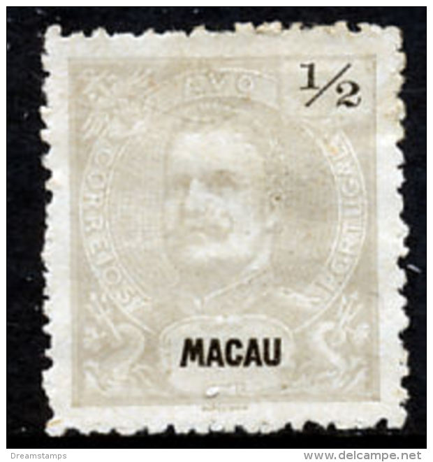 !										■■■■■ds■■ Macao 1898 AF#78(*) King Carlos, Mouchon 1/2 Avo 11,5 (x10791) - Unused Stamps