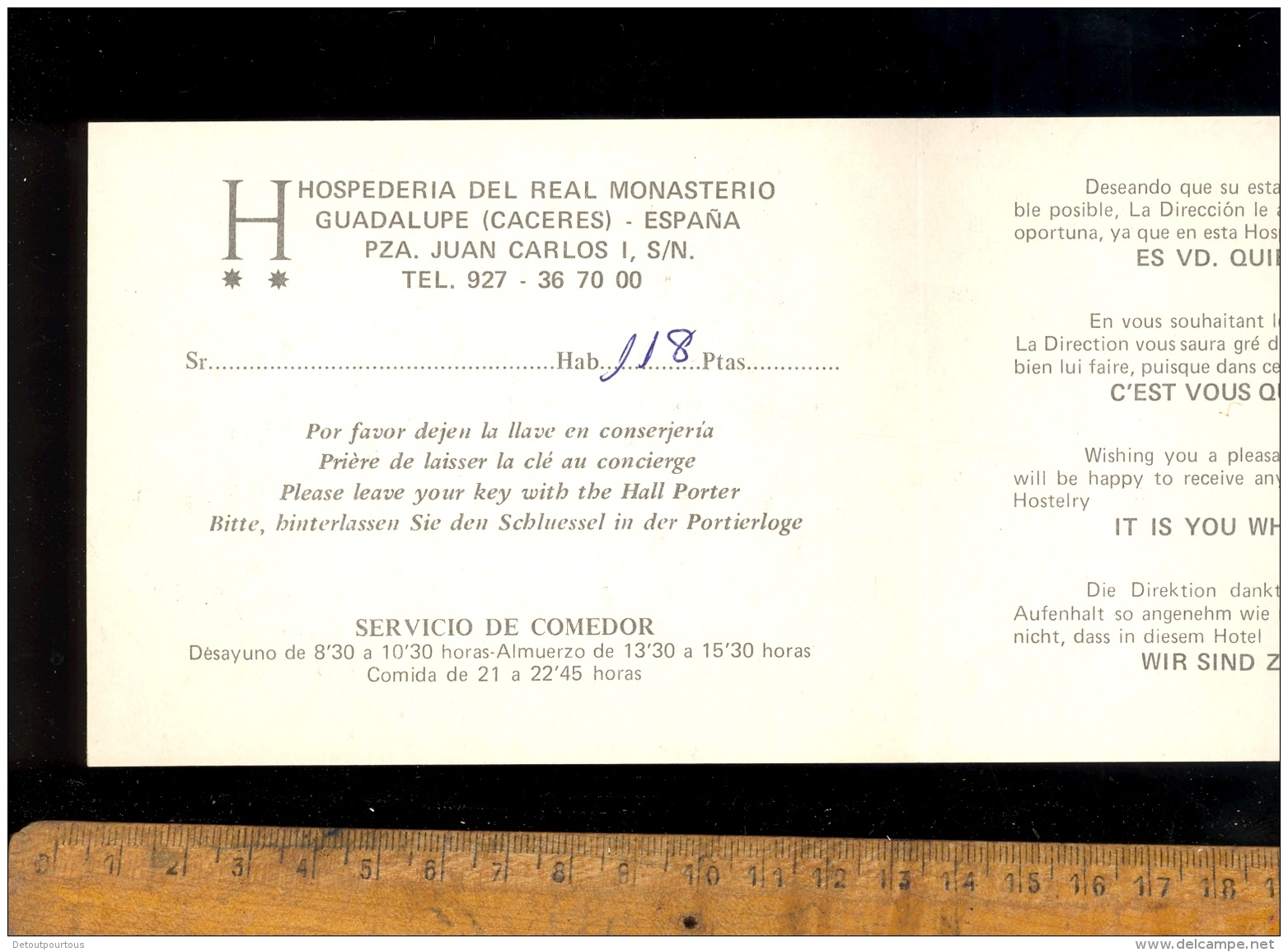 GUADALUPE Caceres : Hospederia Del Real Monasterio Pza Juan Carlos 1 - Andere & Zonder Classificatie