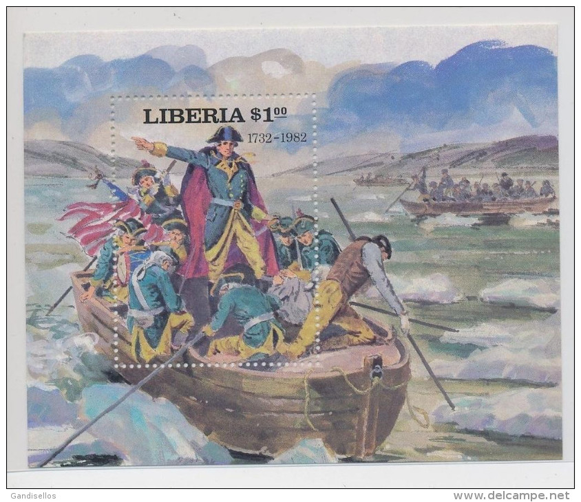 LIBERIA SHEET AMERICAN WAR GUERRA AMERICANA - Us Independence